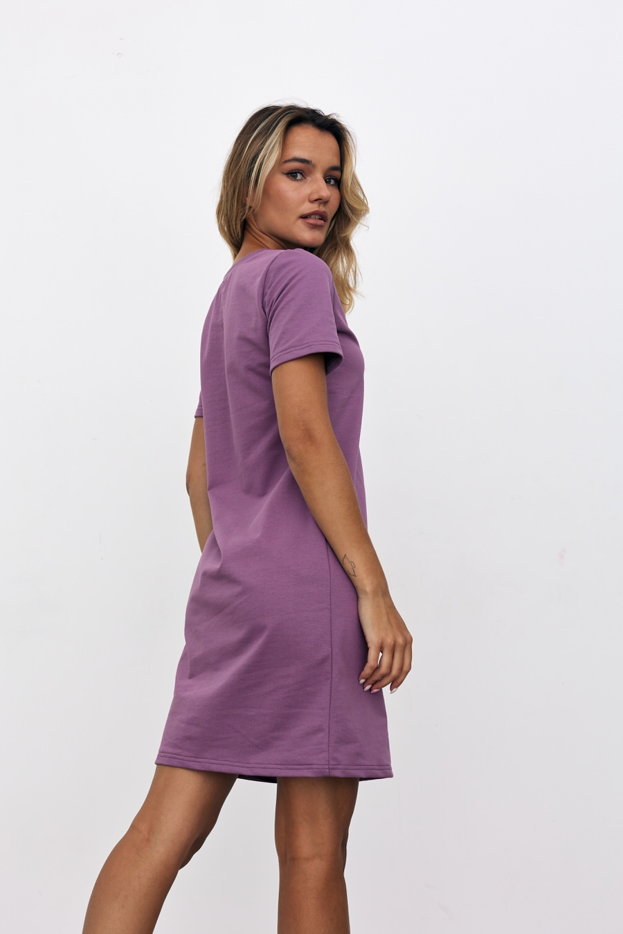 Платье Футер (фиолетовое)